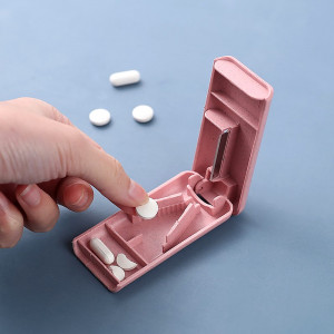 Organizator Medicamente cu Cutit pentru Taierea Medicamentelor
