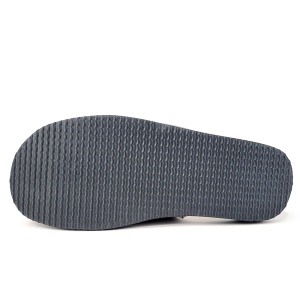 Papuci de Casa din Piele pentru Bărbați 'Gentleman's Classic' Gray - Prezentare talpă.