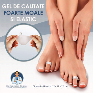 Paduri din Gel Polimer Protectie Impotriva Durerilor Metatarsiene Set 2 Buc.