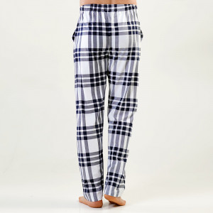 Pantaloni Pijama din Bumbac 100% Vienetta | MAN, Model 'Relax' White