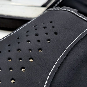 Papuci de Casa din Piele Culoare Negru Model 'Black Fashion all the Time'
