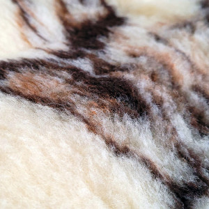 Patura din Lana Naturala de Oaie 100% Model 'Botanic Wool Floral' Marime 200 x 220, 1 Bucata