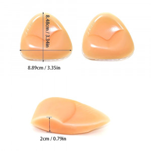 Pernute Silicon Push-up pentru Sutien Set 2 Buc Culoare Crem