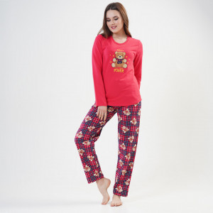 Pijama Vatuita la Interior din Bumbac, Brand Vienetta, Model 'Belive Your Inner Power'