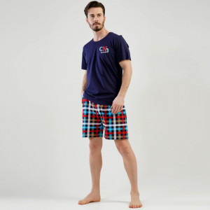 Pijamale Barbati cu Pantalon Scurt Vienetta | MAN Model 'Urban Metropolitan' ✔️