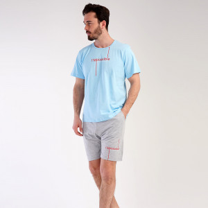 Pijamale Barbati Pantalon Scurt Vienetta | MAN Model 'I'm Possible'