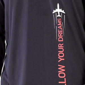 Pijamale Confortabile Barbati Vienetta|MAN, Model 'Follow Your Dreams' Gray