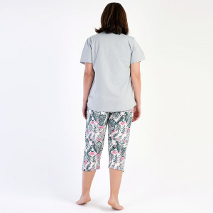 Pijamale Dama Marimi Mari Vienetta Model 'BeYouTiful' Gray