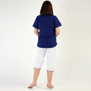 Pijamale Dama Marimi Mari Vienetta Model 'Forever' Blue