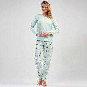 Pijamale din Bumbac Dama, Brand Vienetta, Model 'Amour'