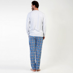Pijamale din Bumbac Interlock Vienetta | MAN pentru Barbati Model 'King'