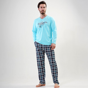 Pijamale din Bumbac Vienetta | MAN pentru Barbati Model '86 Origins' 