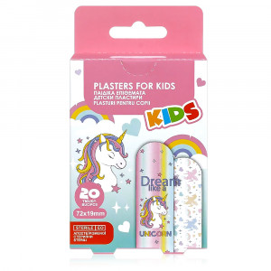 Plasturi Sterili Copii Model 'Dream Like a Unicorn' 20 Buc
