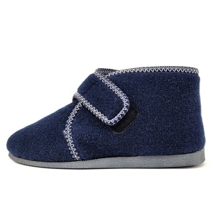 Botosei Imblaniti cu Lana de Oaie din Postav | Model 'Bucovina Tradiții' Dark Blue, Confort și Caldură Naturală