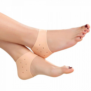 Silicone Socks for Cracked Heels and Heel Protection | Moisturizing and Anti-Pain Treatment | Universal Size