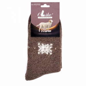 Șosete Călduroase din Lână Culoare Maro Model 'Warm Winter' 