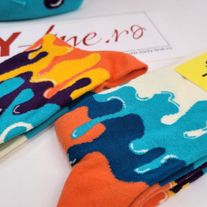 Sosete Vesele Dama Model 'Color Palette' Grazy Socks