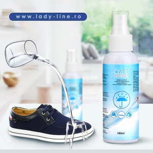 Spray Impermeabilizare Haine, Papuci, Corturi | Protecție Umiditate & Murdărie | Piele & Țesături Respirabile
