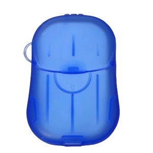 Travel Soap Dispenser, Blue, 20 Pieces | Compact, Portable, Hygienic