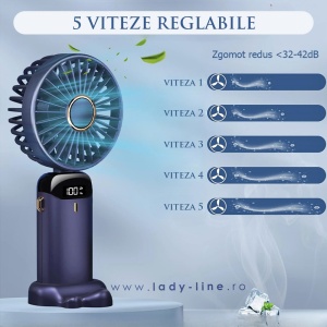 Monitorizare inteligentă: afișajul digital LCD indică precis procentul rămas al bateriei și treapta de viteză selectată (1-5).