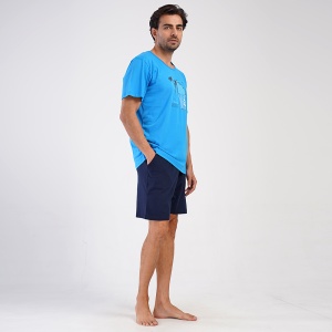Pijama Bărbați Vienetta | MAN 'Catch Your Wave' - Prezentare pijama din lateral.
