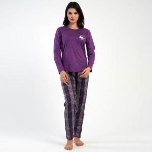 Women's 100% Cotton Pajamas Vienetta, 'Perfect Day' Model | Comfort and Good Mood