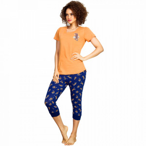Women's Pajamas Vienetta 100% Cotton Model 'Wild and Sexy'