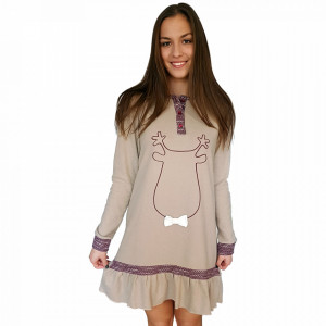 Abbigliamento da Notte Snelly L'Originale, 'Sweet & Happy' Brown - Img 5