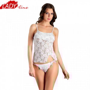 Lenjerie Intima Set Vivaldi Underwear Model 'Soft White', Culoare Alb