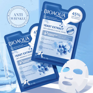 Mască Facială Hidratantă Antirid cu Extract de Drojdi, Bioaqua