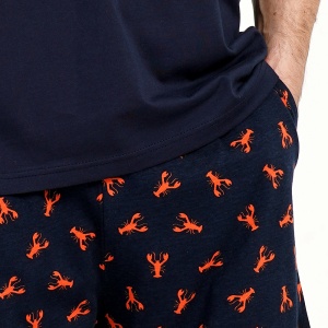 Pijama Bărbați cu Pantalon Scurt Vienetta|MAN 'Daily Fresh' - Prezentare buzunar pantalon.
