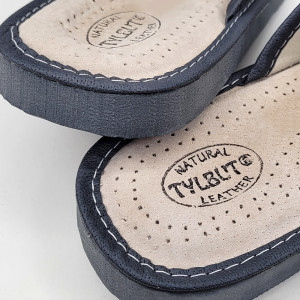 Papuci de Casa din Piele Culoare Gri Model 'Tennessee' Gray