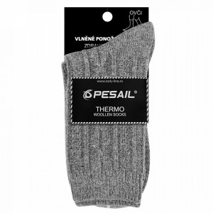 Sosete Termo din Lână Marca Pesail® Model 'Modular View' Culoare Soft Gray