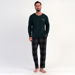 Pijama Bărbați din Bumbac 100% Vienetta|MAN 'Everything is Possible' Bright Green