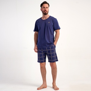 Pijama Bărbați Mărimi Mari din Bumbac 100% Vienetta, Model 'Evolution'