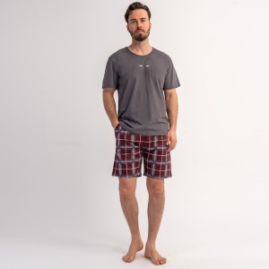 Pijama Bărbați Mărimi Mari din Bumbac 100% Vienetta, Model 'Unlimited' | Design Urban