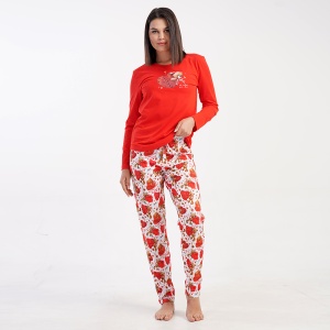 Pijama Damă din Bumbac 100% Vienetta, Model 'Do What You Love' | Confort și Garanția Calității