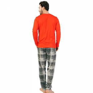 Pijamale Barbati din Bumbac 100% Gazzaz by Vienetta Model 'Super Hero' Red