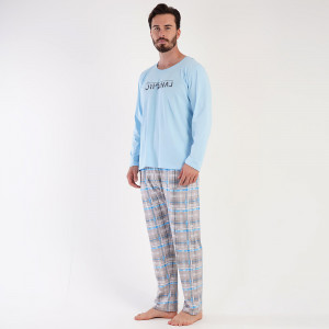Pijamale Barbati din Bumbac 100% Vienetta|MAN, Model 'The Original'