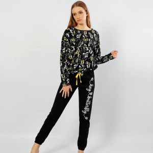 Pijamale Confortabile din Bumbac, Pijamale Vienetta, Model 'Hey Butterfly' 🦋