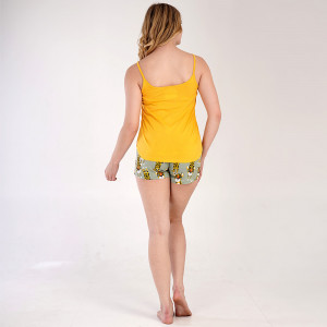 Pijamale cu Maieu Vienetta Model 'Be the Sun Shine' Yellow