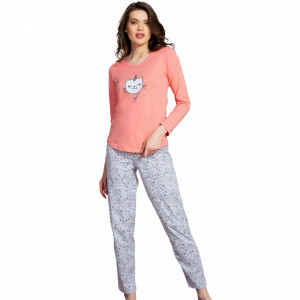 Pijamale Dama din Bumbac Vienetta Model 'Sweet Night'