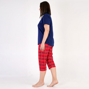 Pijamale Dama Marimi Mari Vienetta Model 'Stay Positive' Blue