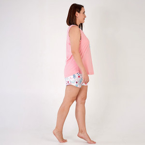 Pijamale Dama Vara Marimi Mari Vienetta Model 'Think Happy' Pink