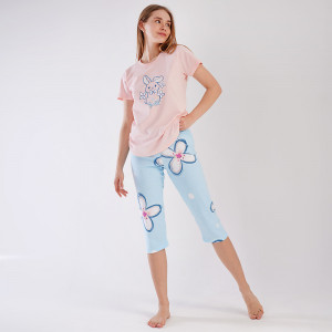 Pijamale Dama Vienetta din Bumbac 100%, Model 'So Sweet' Pink