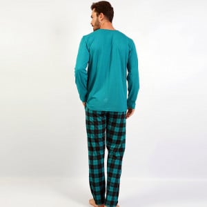 Pijamale din Bumbac pentru Barbati Gazzaz by Vienetta Model 'Run Hard and Fast'
