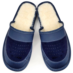 'Royal Legacy' Men's Leather Slippers | Superior Warmth and Comfort