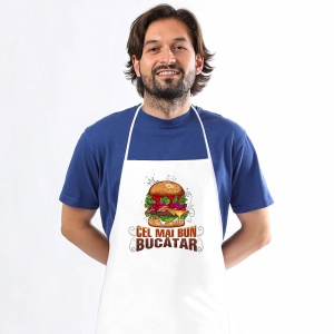 Șorț de Bucătărie Personalizat Model 'Cel Mai Bun Bucătar' Un Must-Have în Bucătărie | Mărime Universală