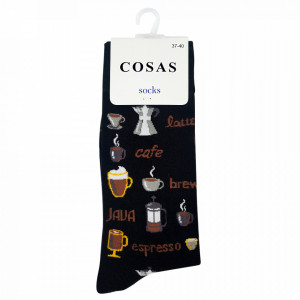 Sosete Clasice Colorate Unisex Cosas Boutique Socks Model Espresso Yourself