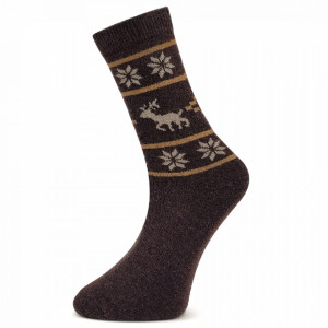 Șosete din Lână de Alpaka Set 3 Perechi Model 'Lapland Night'